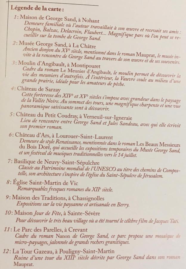 Gite Les Tazons - Pays De George Sand Montipouret Exterior foto